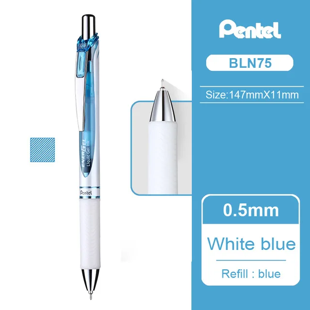 

Гелевая ручка Pentel BLN75 Plus 0,5 мм черная