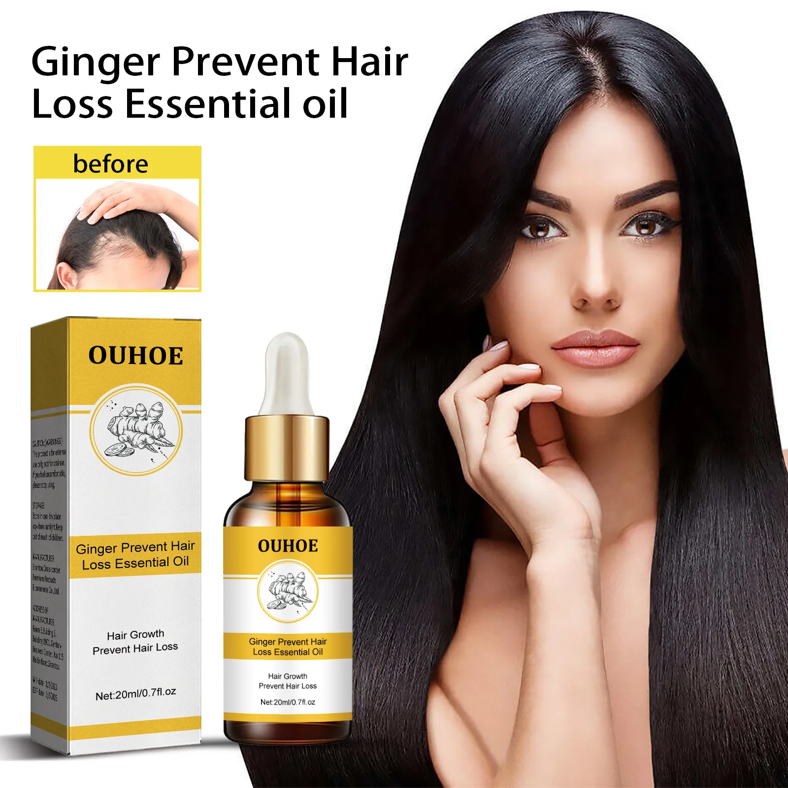 Anti Alopecia Oil Hair Growth Essential Oils for Black Women Essence Anti-Hair Loss Hair Serum for Thinning Hair Thickening