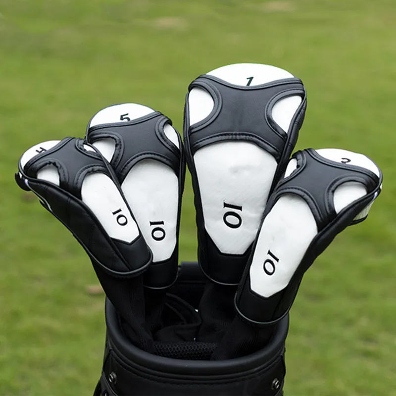 

MP1000 Golf Headcover for Driver Fairway Hybrid head cover putter protective cover PU Leather Waterproof and wear-resistant