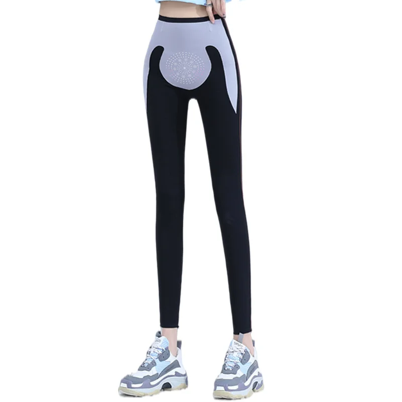 

Leggings Women's Outer Wear Sports Legging Trousers Nine-point Suspension Pants 5D Kaka High-waisted Abdomen And Hips