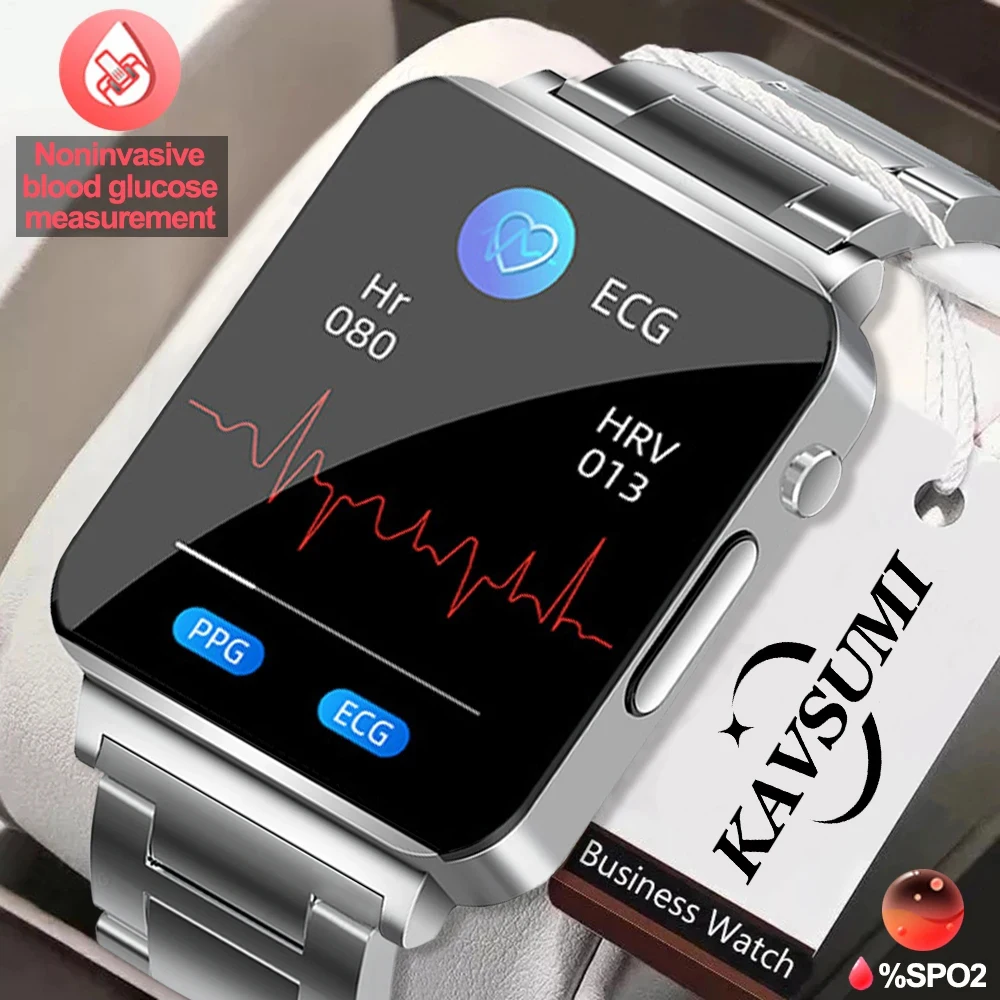 

2023 Smartwatch Blood Sugar ECG+PPG Monitoring Blood Pressure Body Temperature Smart Watch For Men Women Clock Fitness Tracker