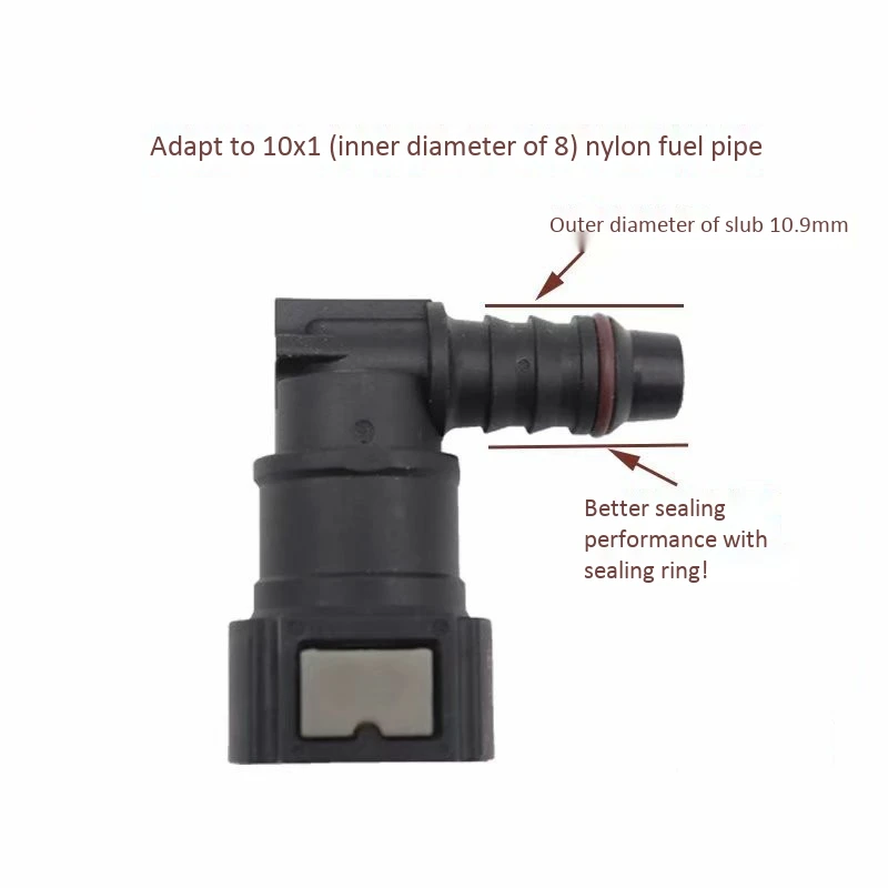 Изогнутый быстроразъемный соединитель топливной линии 9 89 ID8 фитинг для газового