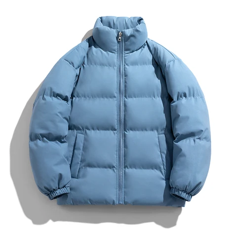 Повседневные мужские парки с воротником-стойкой, куртки разных цветов, теплая верхняя одежда, зимние универсальные ветрозащитные хлопковые пальто, модные утепленные