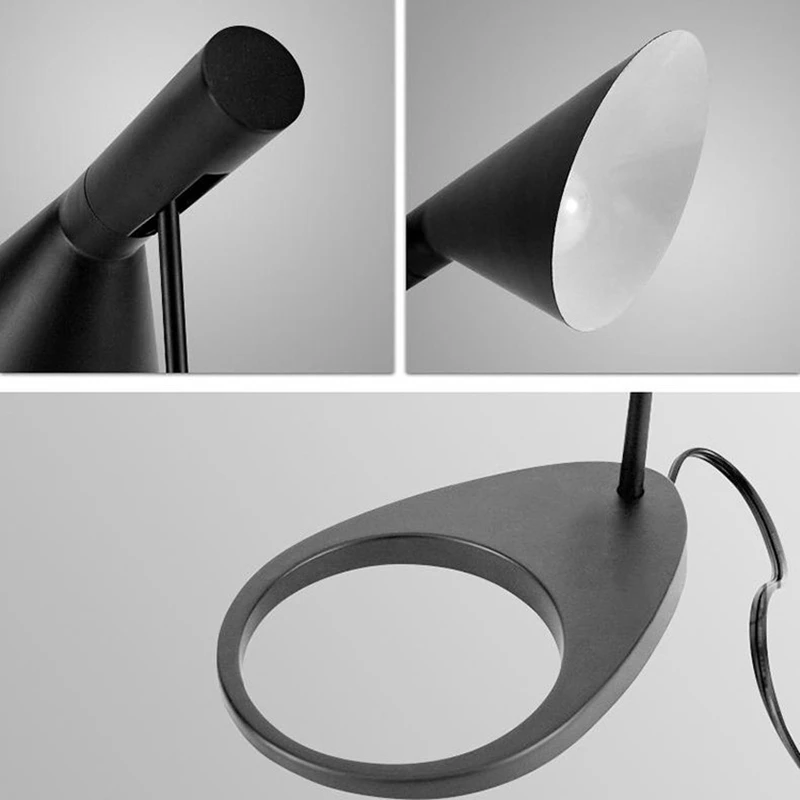 Arne Jacobsen Floor Lamp For Living Room Bedroom Study Nordic Designer Home Decor Light Loft Table Lamp E27 Iron Standing Lamp images - 6