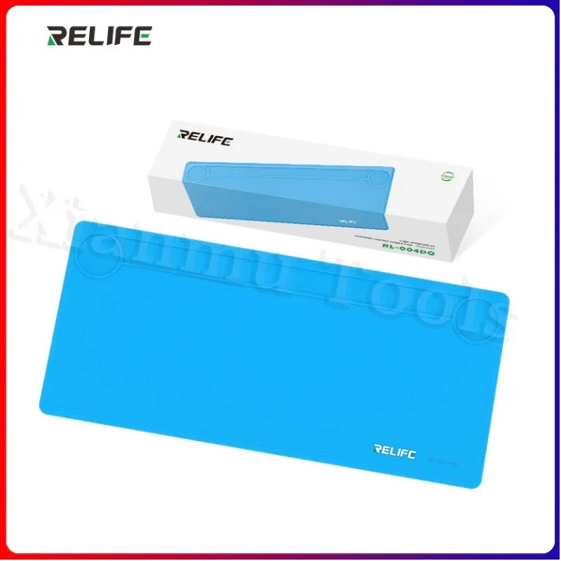 Фото RELIFE RL-004DQ устойчивый к высоким температурам силиконовый ремонтный коврик большой площади BGA PCB мобильный телефон паяльный рабочий коврик инструмент для ремонта №1