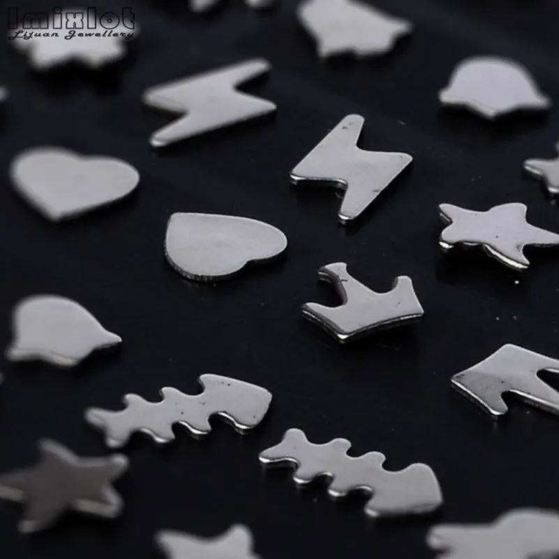 36 пар смешанных серег из нержавеющей стали для женщин и девочек серебряный цвет