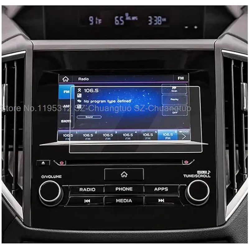 Пленка из закаленного стекла для subaru Forester 2019 2020 2021 защита экрана навигации