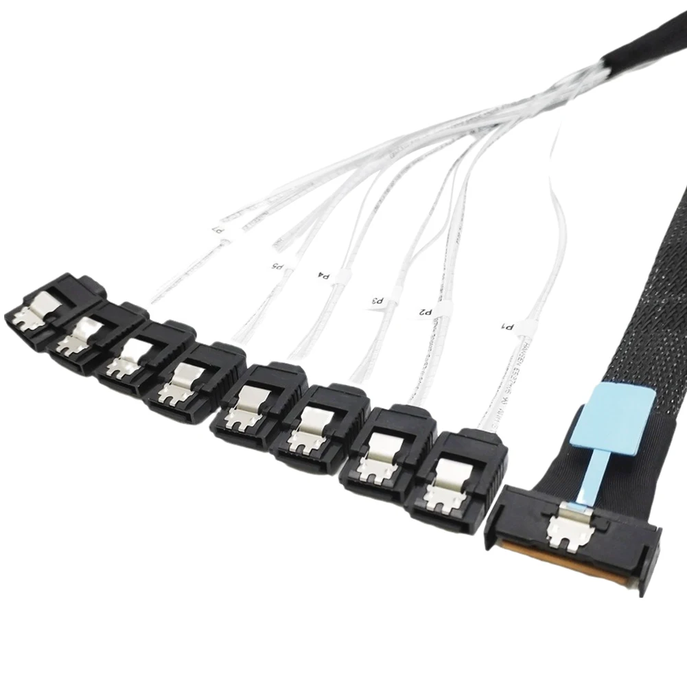 0 5 м PCI-E Slimline SAS SFF-8654 8I до 8X кабель SATA PCI-E5.0 серверный для преобразования жесткого