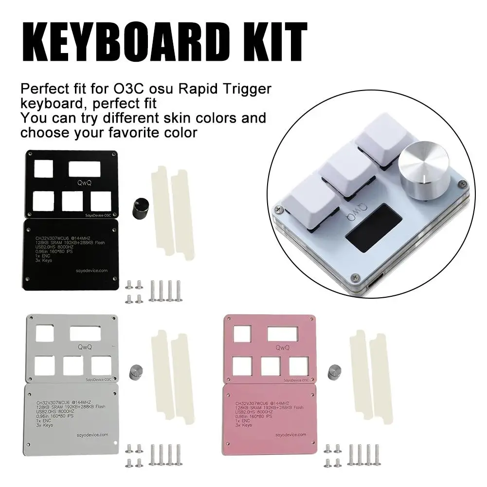 SayoDevice OSU O3C Rapid Trigger Холла Переключатели Wooting Paste Красные магнитные и копирующие