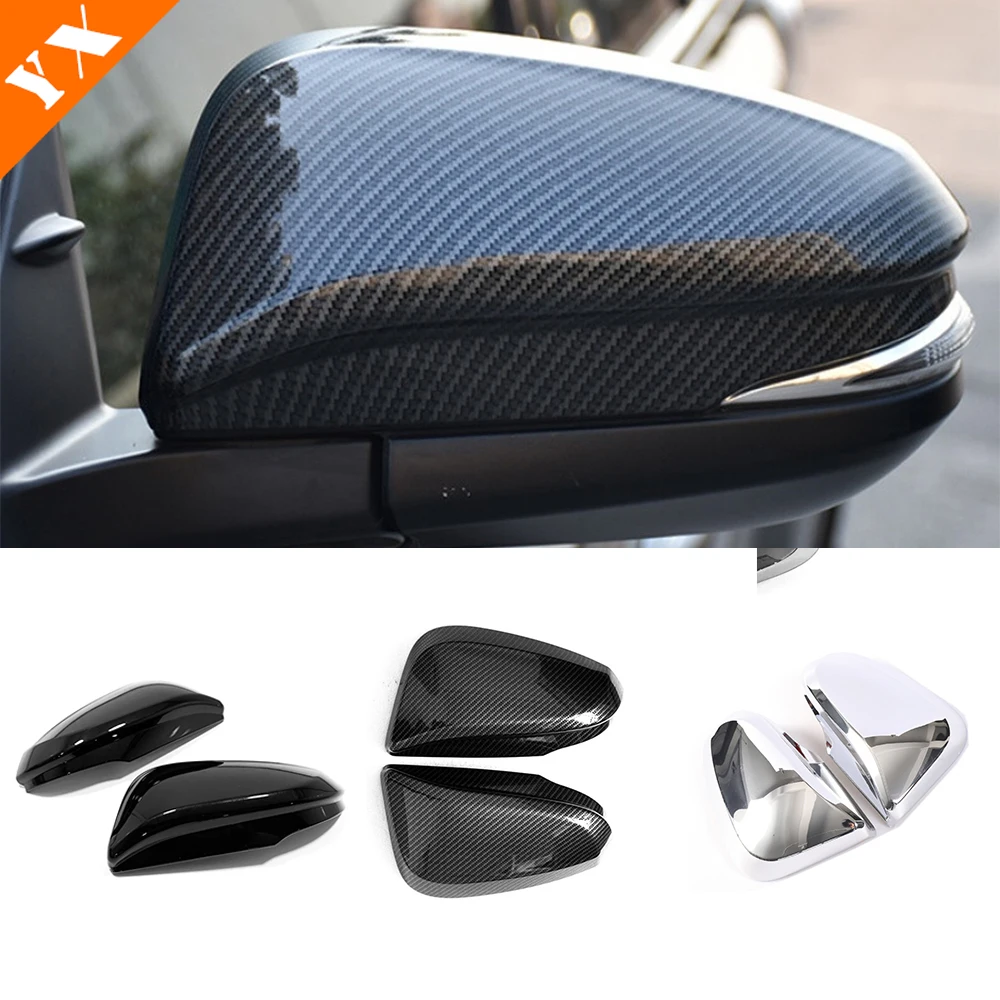 For Toyota Corolla Cross 2020-2023 Accessories Chrome Carbon Black Car Side Mirror Rear View Mirror Cover Garnish Trim Styling