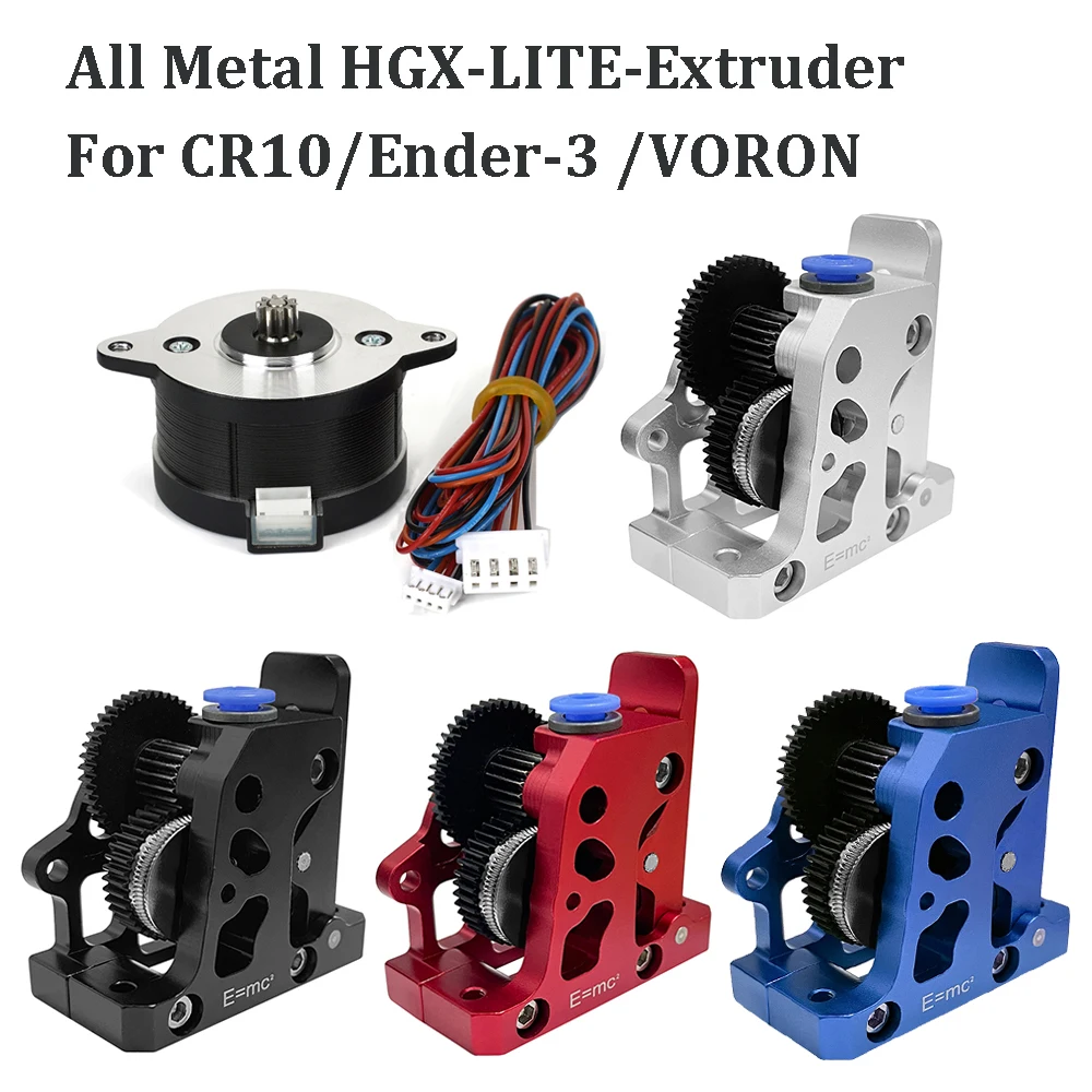 

Large Gear Extruder HGX-LITE All Metal Hardened Steel Reduction Gear High Speed Motor 3D Printer Parts For CR10 Ender 3 VORON