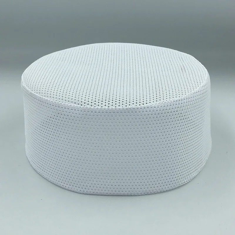 

Summer Thin Mesh Worship Hat Ethnic Style White Hat Men Breathable Mesh Hat