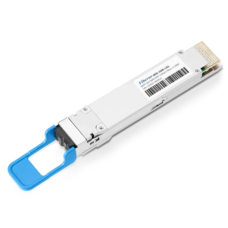 Модуль Fiberso QSFP-DD 400GBASE LR4 1310 нм 10 км с оптоволоконным приемопередатчиком DOM SM для