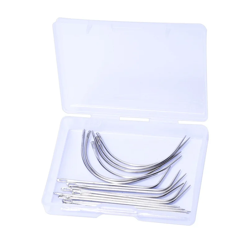 Wholesale Curved Needle For Hair Weaving Cap Wigs Needles For Hair Extension 6/18Pcs C J I Mix TYPE  Needles Tools