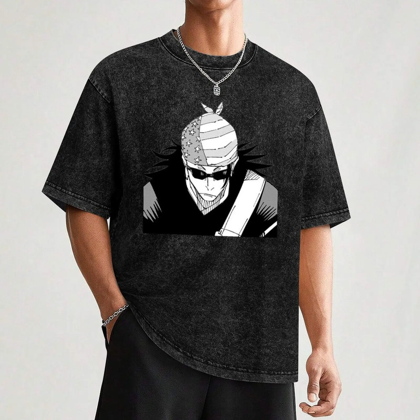 Футболка AMERICAN KENJAKU/GETO (БЕЛАЯ) футболки с рисунком рубашки комплект для мужчин