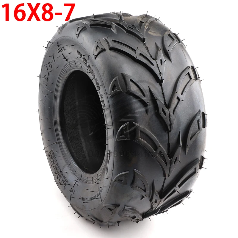 

2 pcs ATV 7 inch Tubeless tire 16X8-7(200/55-7) vacuum tires for kart lawn mower agricultural vehicle wear-resistant wheel tire