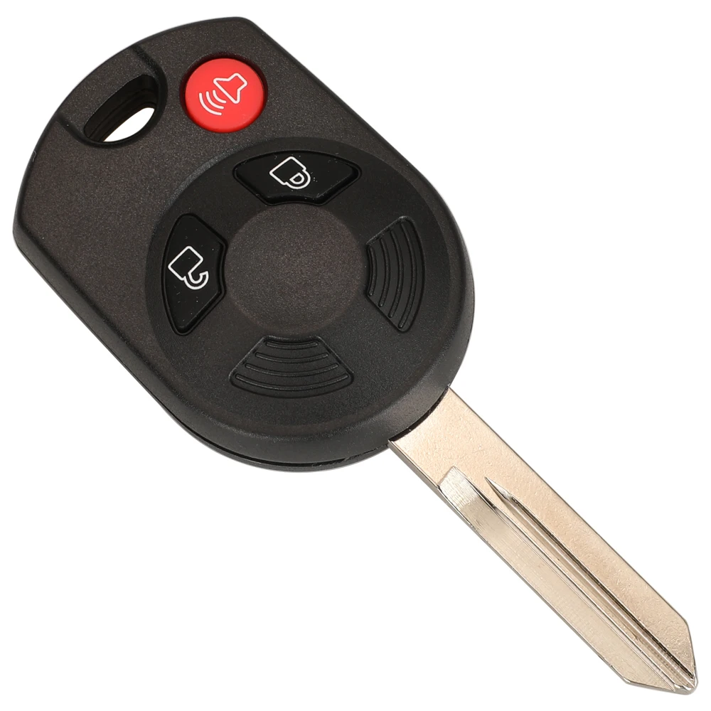 Jingyuqin 3/4 кнопка дистанционного ключа автомобиля брелок для Ford C-Max Edge Escape Focus Lincoln Mazda Mercury Uncut FO38 HU101 лезвие ключа