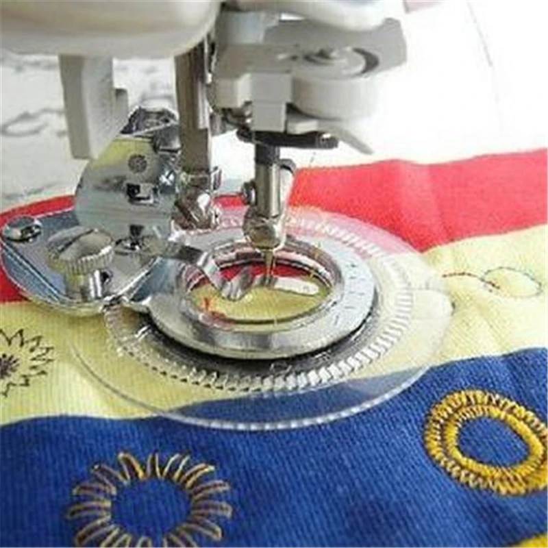 

Прижимная лапка с цветочной вышивкой и круглым стежком, держатель для швейной машины с низким хвостовиком, аксессуары для домашнего шитья