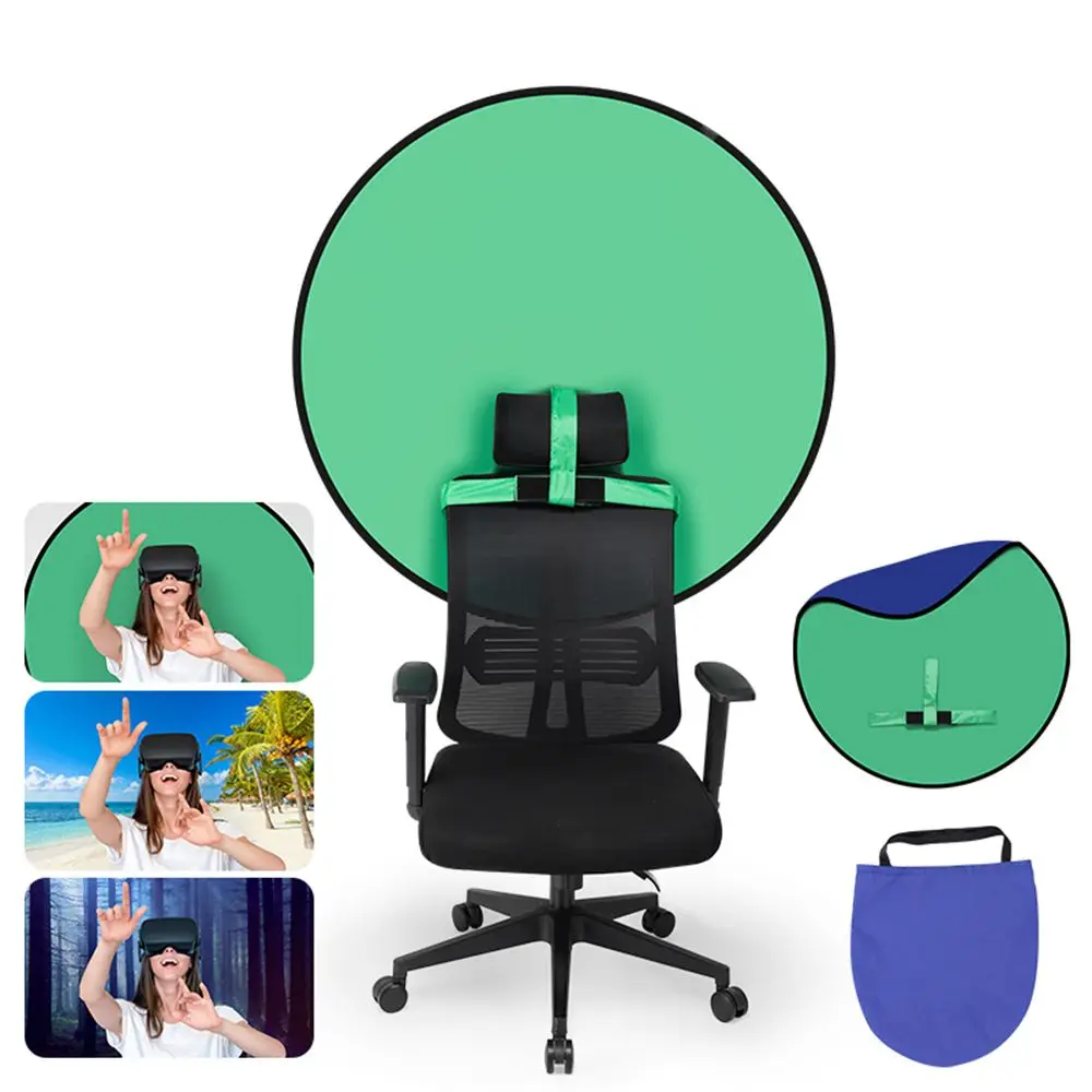 Photography Studio Foldable Green Blue Screen Backdrop Background Cloth Double Sided