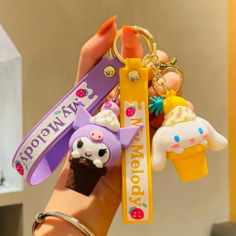 

Kuromi Bag Pendant Kawaii Anime Sanrio Cute Cartoon Cinnamoroll My Melody Girly Heart Little Twin Stars Keychain Kids Gifts