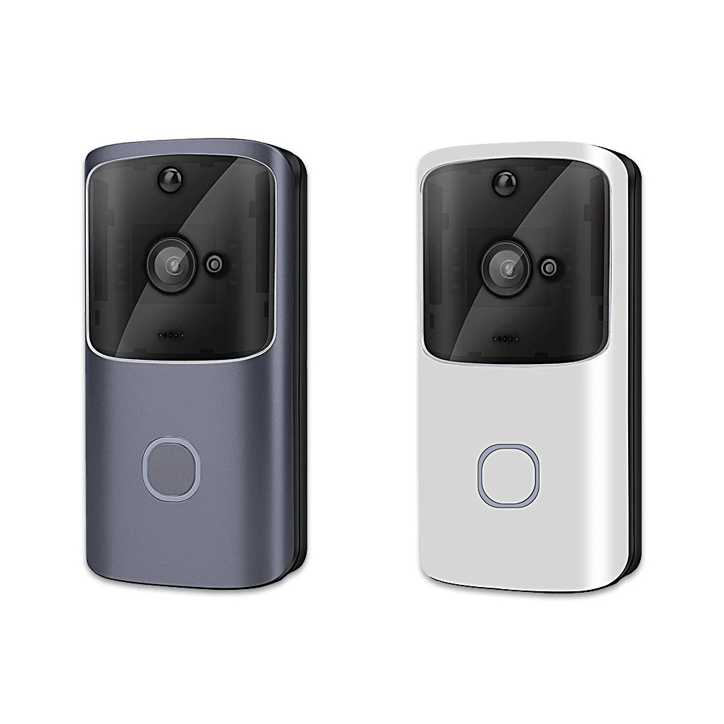 

Video Doorbell Home Supplies Visual Bells Remote Control Real-time High Resolution Two-way Audio Intercom Camera Grey
