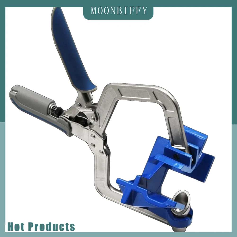 

90 Degree Right Angle Pliers Woodworking Clamp Picture Frame Corner Clip Hand Tool Clamps Puncher for Woodworking Crimper