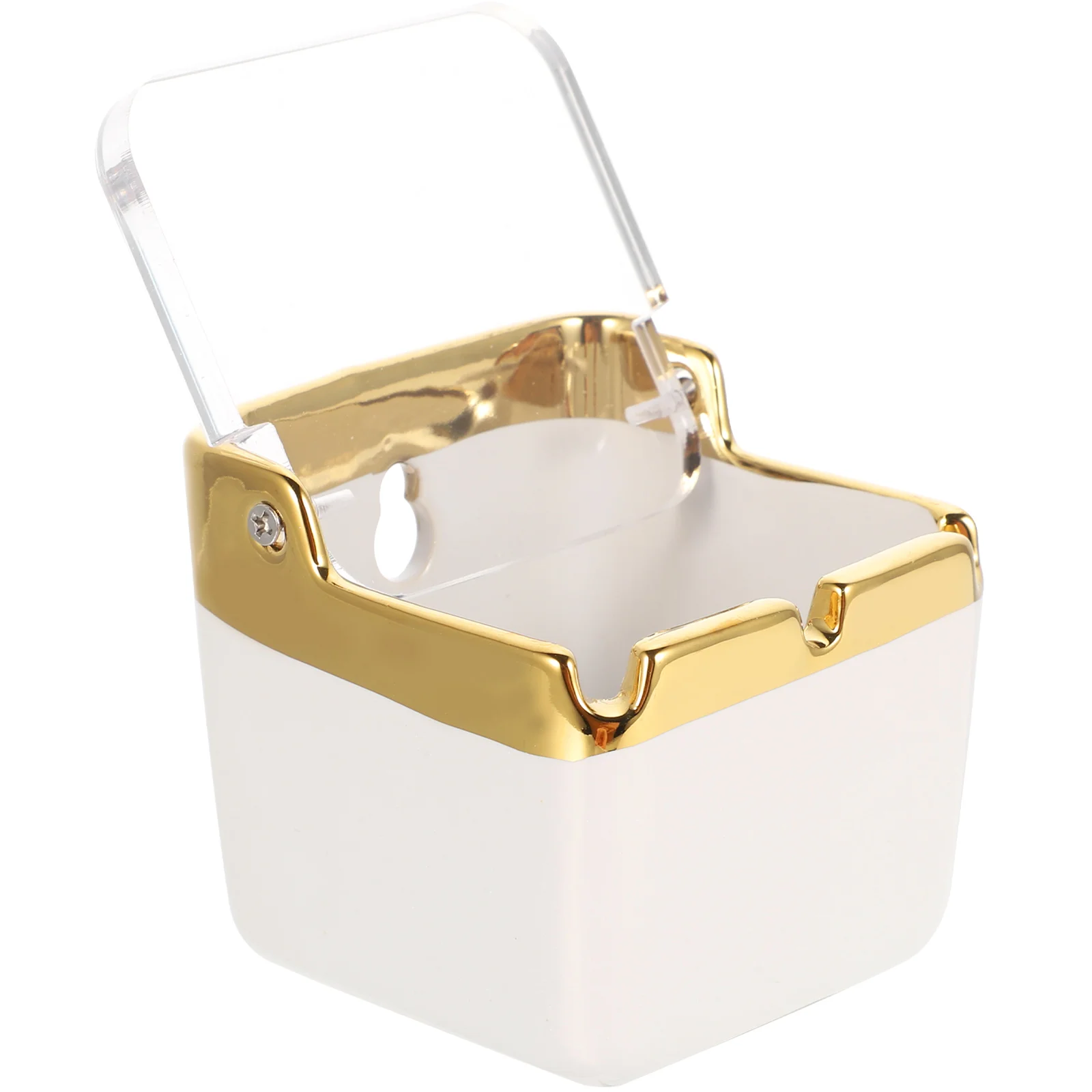 

Ashtray Ash Container Cigar Mini Ashtrays Outdoor Lid Desktop Bin Bucket Holder Tray Windproof Outside Tank Trays High