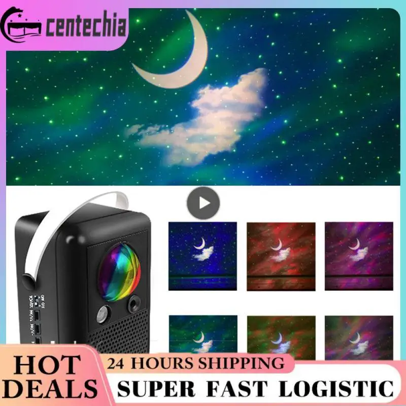 

2/3/5PCS Northern Lights Xingyue LED 8W ABS MateriaL Projection Light Cross-border Wireless Link Music Colorful Star Projection