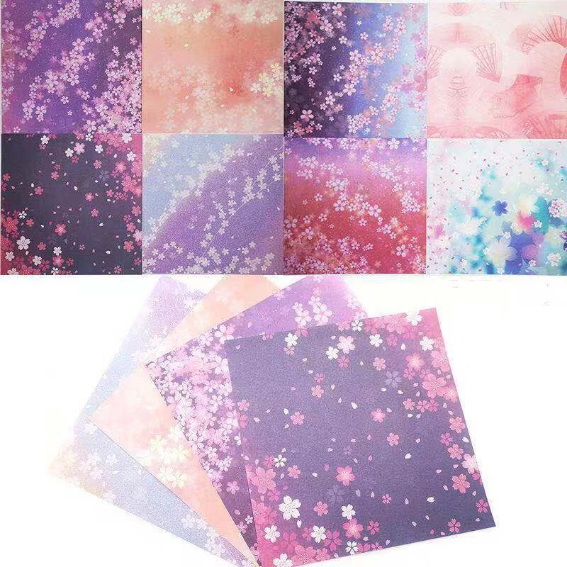 14 см 60 шт. Премиум квадратная Двусторонняя звезда оригами день ветер цветы тысяча