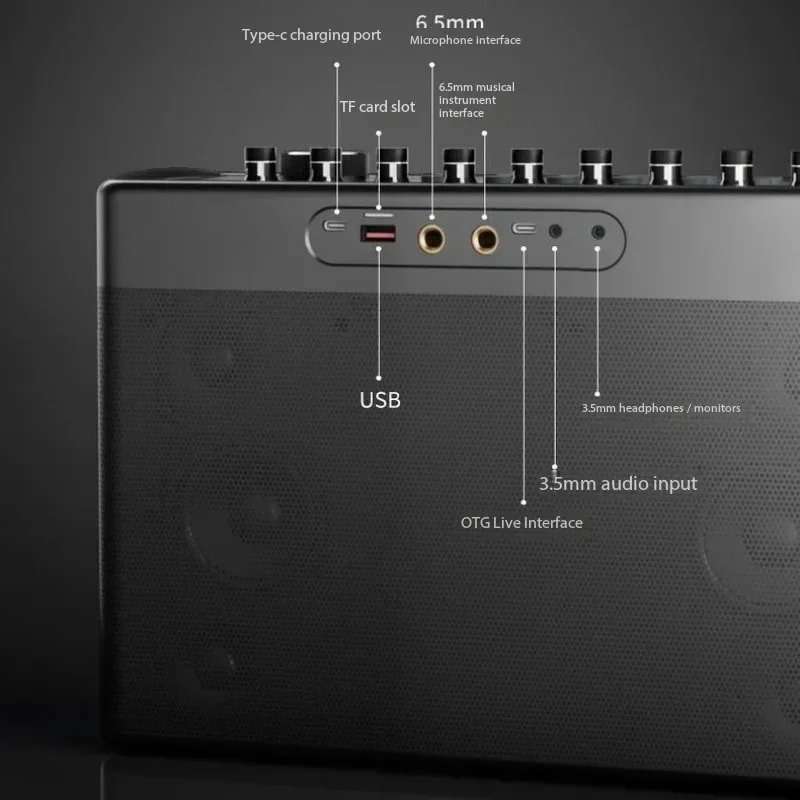 Фото Инструментальный динамик SODLK 300 Вт с звуковыми эффектами Bluetooth HIFI 5,3 для домашнего обучения, караоке, система активации одним щелчком мыши №5