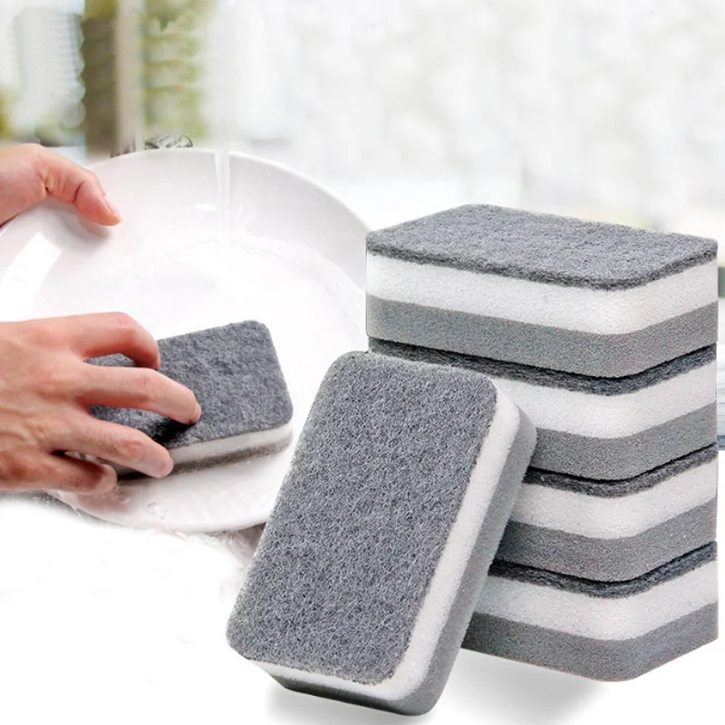 

5Pcs/set Magic Clean Rub Pot Rust Focal Stains Sponge Dishwashing Sponge Washing Scoure Kitchen Cleaning Tools Dishwasher Brush