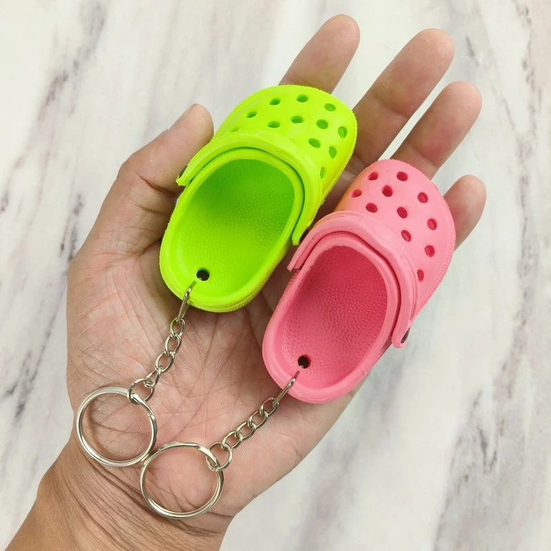 70 шт. 3D мини-тапочки брелок для обуви женщин и мужчин Eva Beach Hole Little Crocs рюкзак