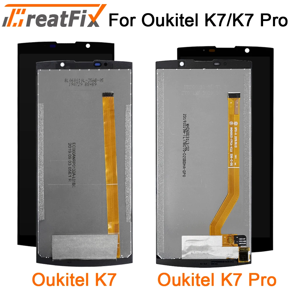 6 0 for oukitel k7 lcd displaytouch screen digitizer assembly phone replacement parts for oukitel k7 pro lcd display free global shipping