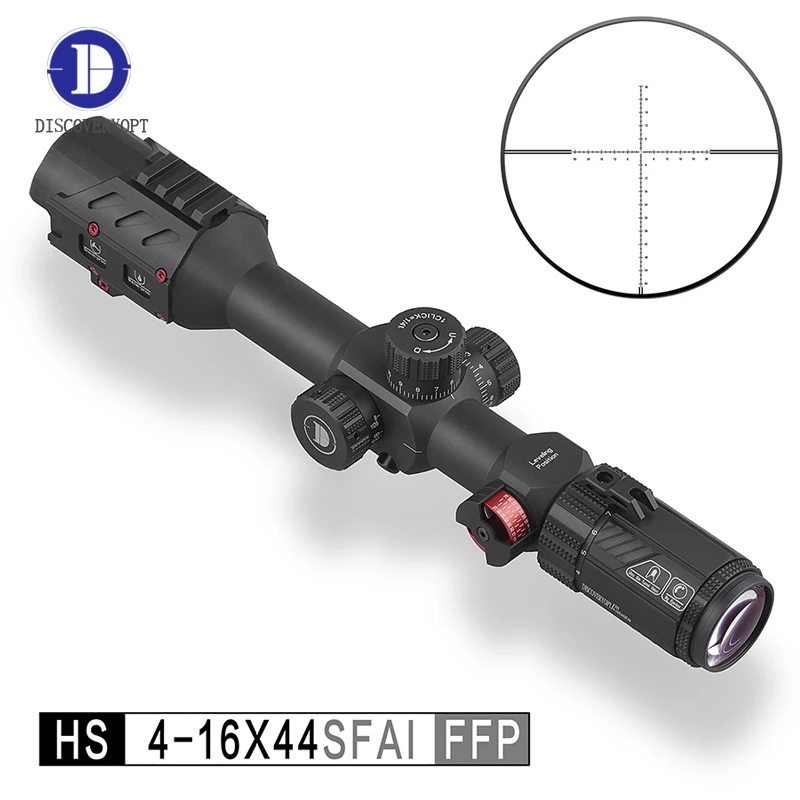 

Оптический прицел Discovery Optics HS 4-16x44 FFP, оптический прицел 1/10 с красной подсветкой