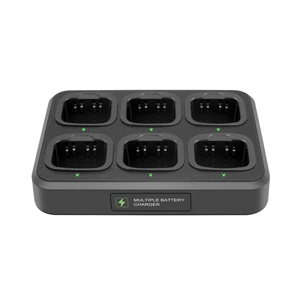 6-Way Multi-Functional Charger Adapter Rapid Charging for PX-777 VEV-3288S VEV-V1000 Walkie Talkie Two Way Radio