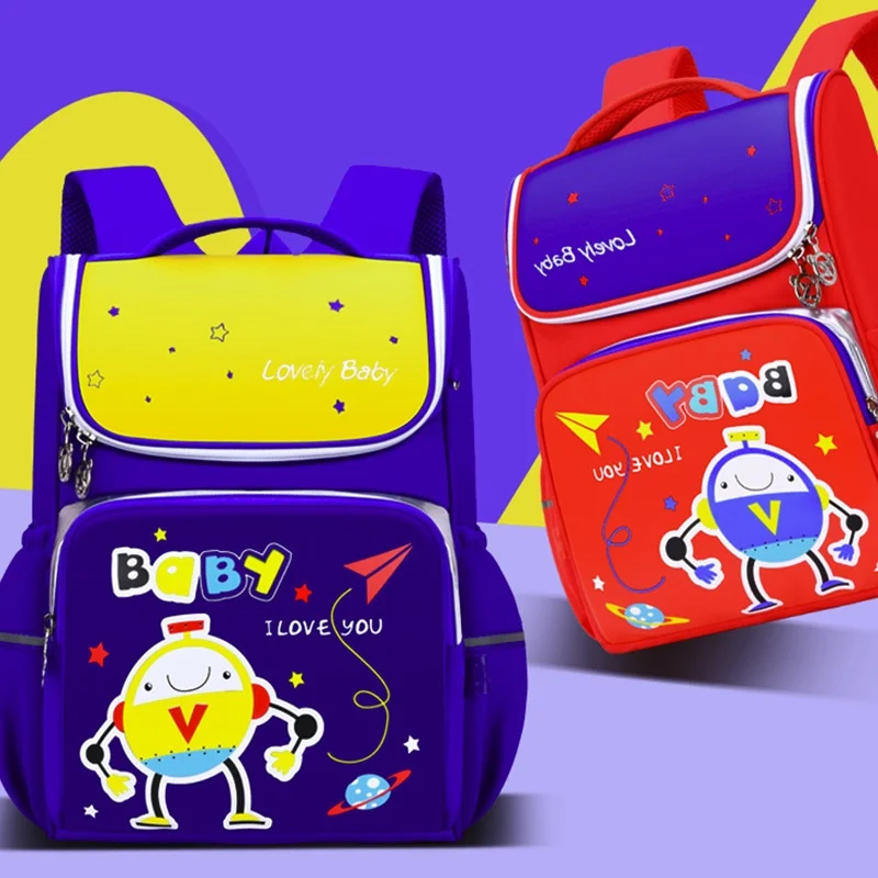 Children Cartoon Cat Large Capacity Backpacks New Primary Girls Boys Fashion Cute Breathable School Bags for Students Grade 1-3