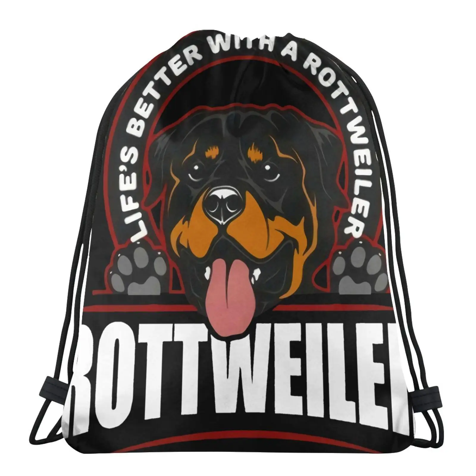 Фото Rottweiler владелец собак, немецкая небольшая мужская сумка, холщовые сумки, тканевая сумка, рюкзак, сумка для хранения обуви, сумка для хранения,... №4