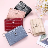small wallet animal pattern card holders women fashion pu leather designer red wallet thin student girl mini coin purse keychain