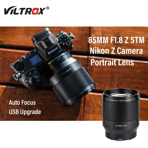 VILTROX 85 мм F1.8 II STM Автофокус полная Рамка объектив камеры для Fujifilm X Sony E Nikon Z Canon RF Крепление камеры телеобъектив