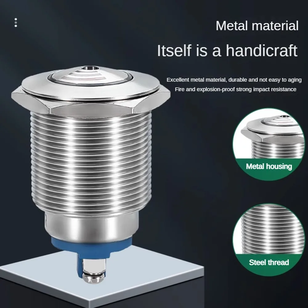 Металлический зуммер 16/19/22/25 мм вспышка яркий сигнал мигающая лампа мигающий