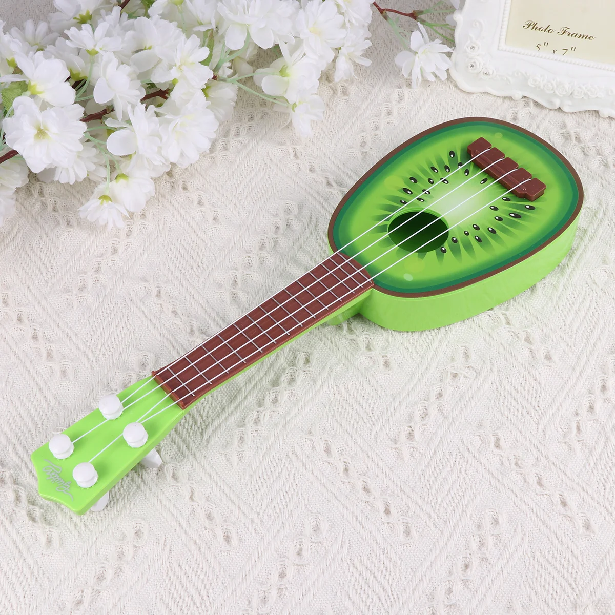 

Укулеле в форме фрукта киви, мини-музыкальный инструмент для гитары, игрушка, детские развивающие игрушки, размер L (зеленый)