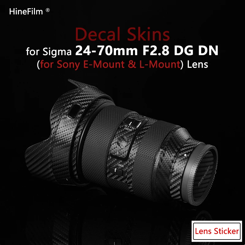 

Sigma 2470 / 24-70F2.8 для Sony E Mount Lens Decal Защитная пленка для Sigma 24-70mma F2.8 DG DN Art защитная пленка