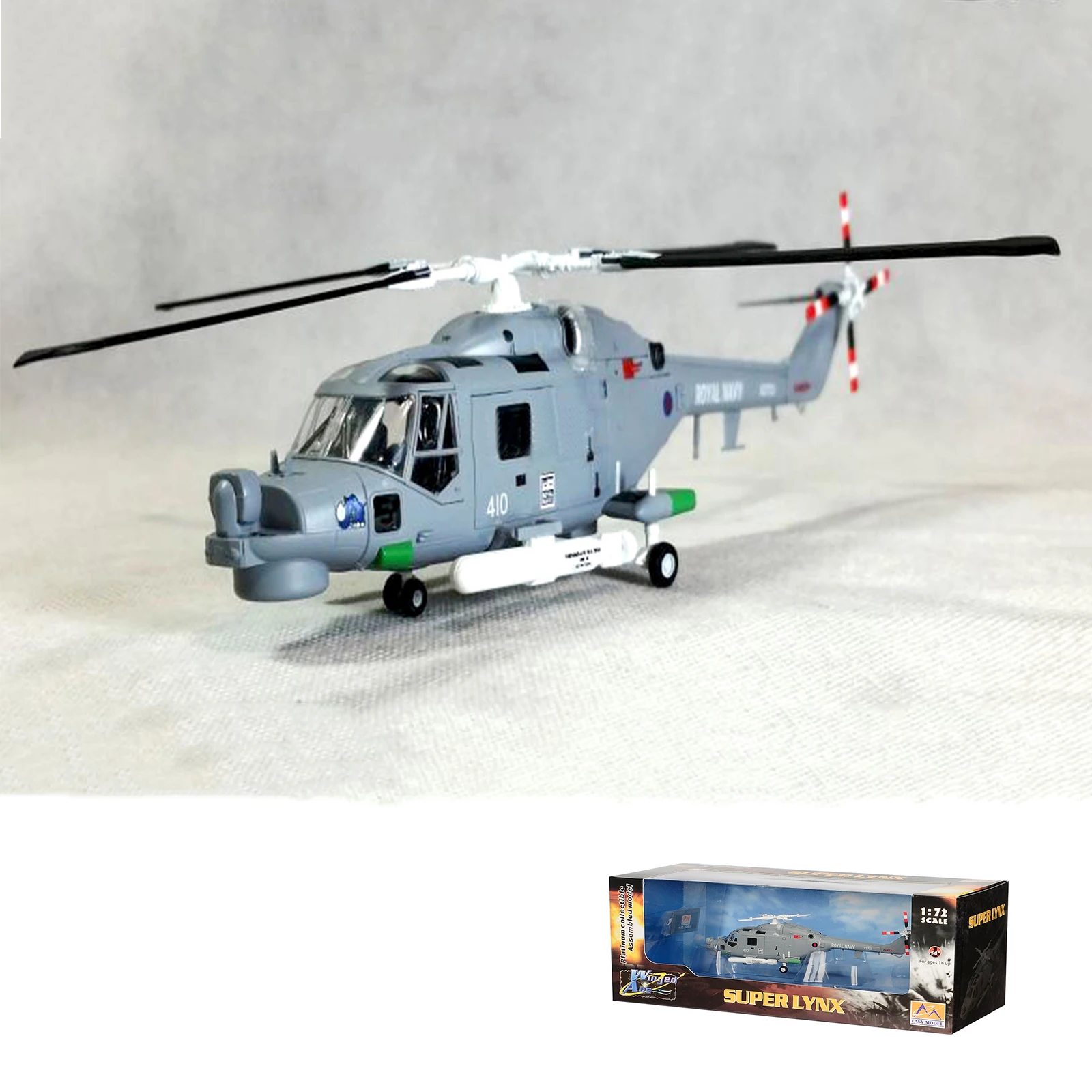 

1/72 Scale Airplane Trumpeter 36930 British Royal Navy LYNX MK8 Lynx Helicopter XZ723 Aircraft Model Toy for Collection Children