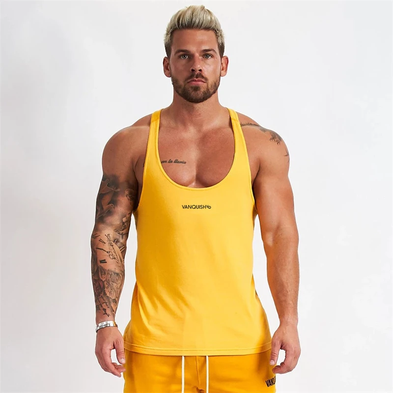 

Chaleco deportivo estampado para hombre, camiseta sin mangas de entrenamiento para correr, informal, a la moda, con tirantes, pa