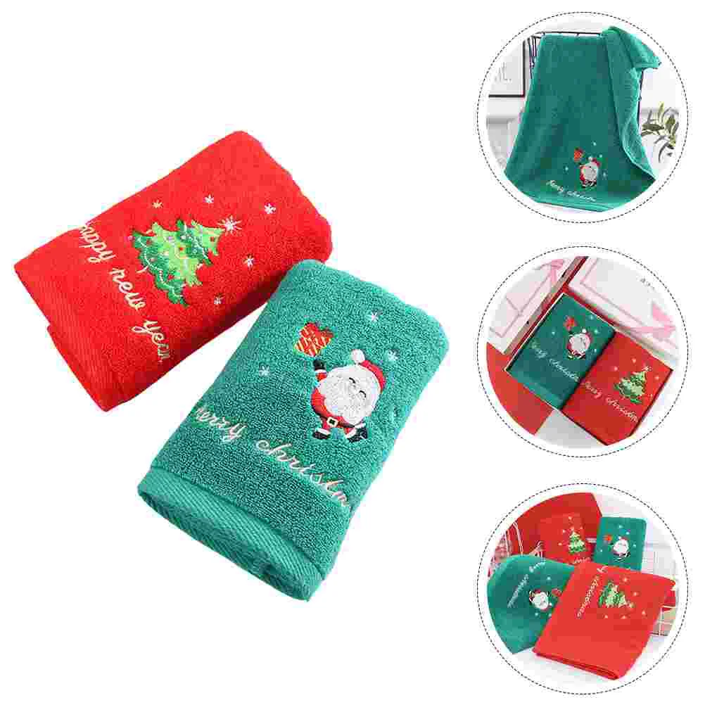 

Towels Cotton Towelhand Holiday Christmas Face Decorative Bath Guest Fingertip Wash Basin Dish