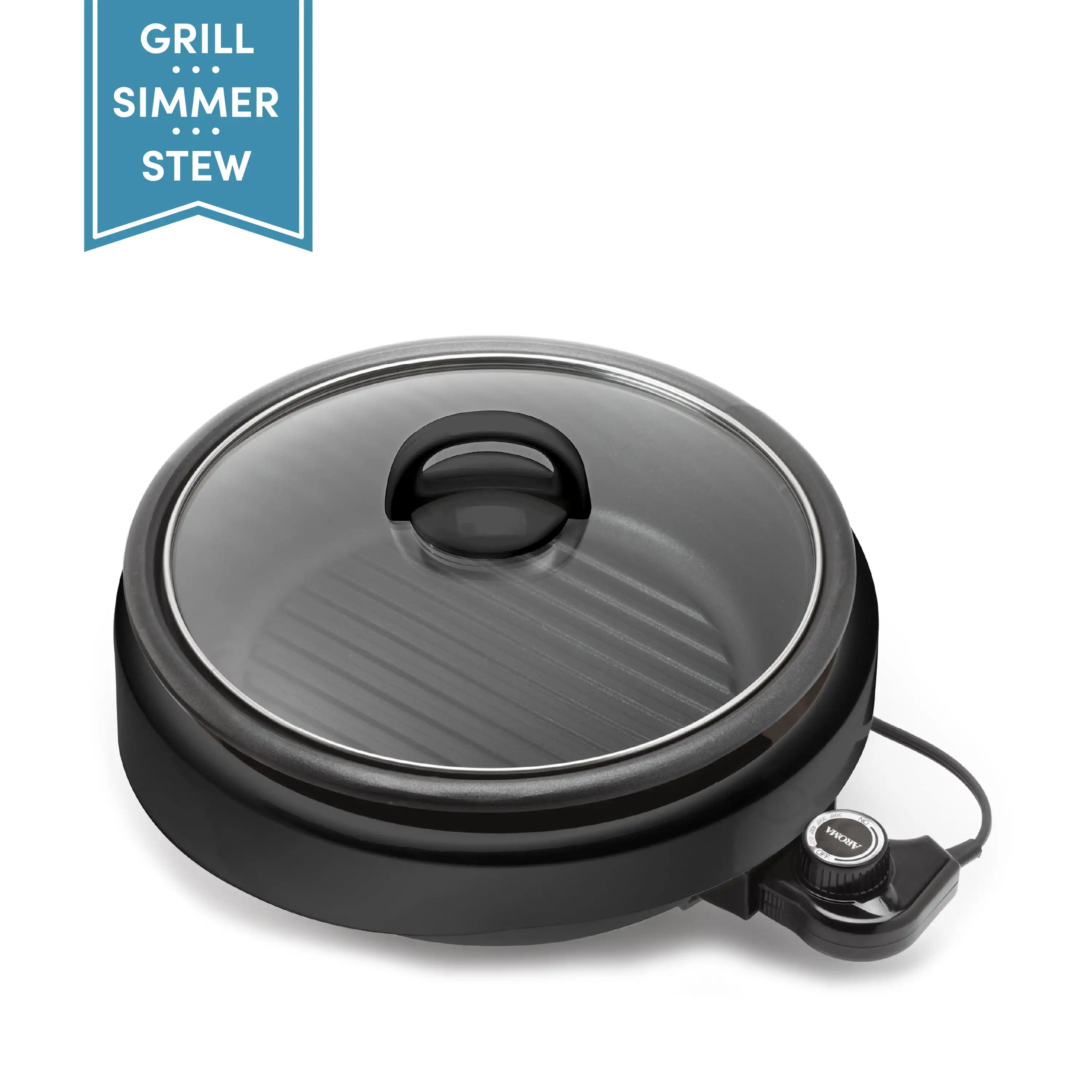

3Qt. Grillet 3-in-1 Electric Indoor Grill (ASP-137B)