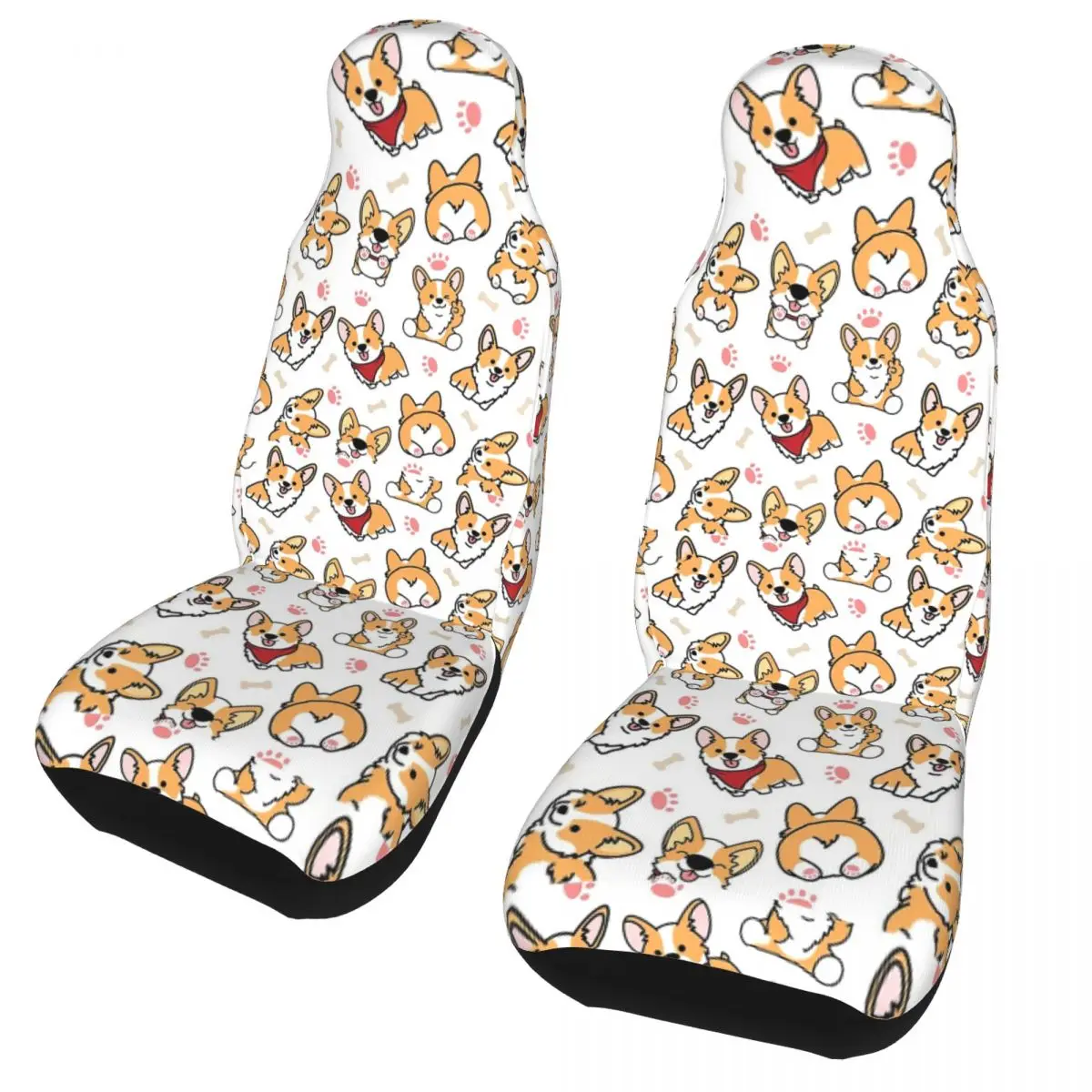 

Cute Corgis Dogs Universal Car Seat Cover for most cars Kinds Models Animals Pet Car Seat Protection Covers Polyester Hunting