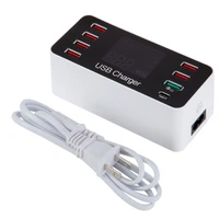 8 port usb charger fast loader hubtype c fast charge 40w qc 3 0 led display wholesale 11272