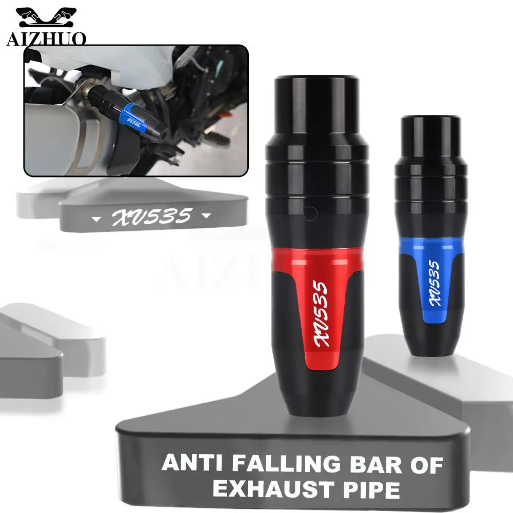 

Motorcycle Falling Protector Exhaust Frame Sliders Crash Pads For Yamaha XV535 VIRAGO 1988-2004 XV 535 2003 2002 2001 2000 1989