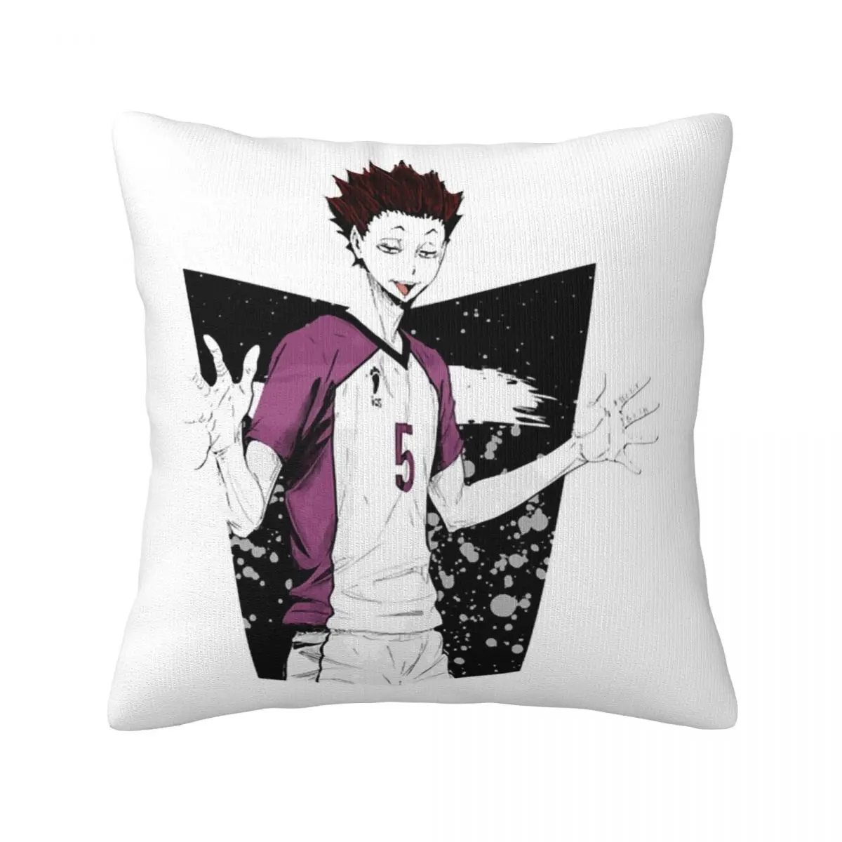 

Satori Tendou Чехол-Подушка для объятий Haikyuu Чехол-Подушка на молнии летний Винтажный чехол из полиэстера